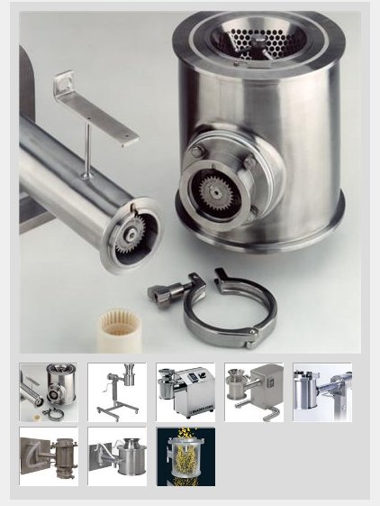 颗美尔底驱的锥式粉碎整粒机