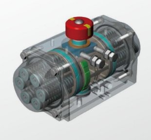 R系列齿轮齿条气动执行机构