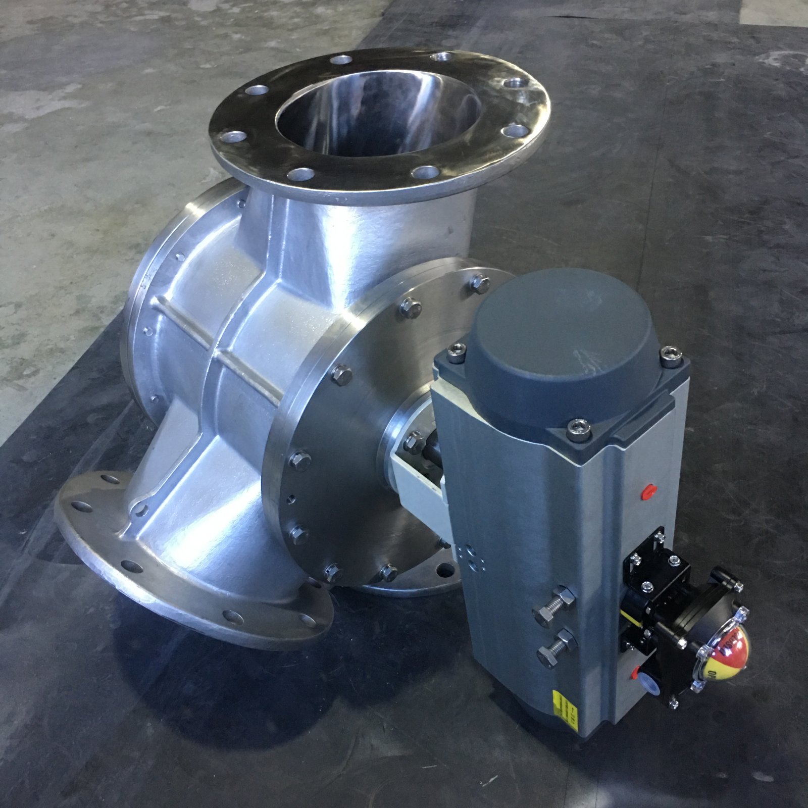 宣久气动粉体三通换向阀