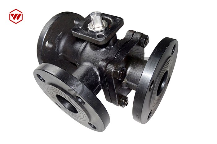 高平台三通球阀（碳钢）