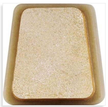 马蹄形草酸磨块