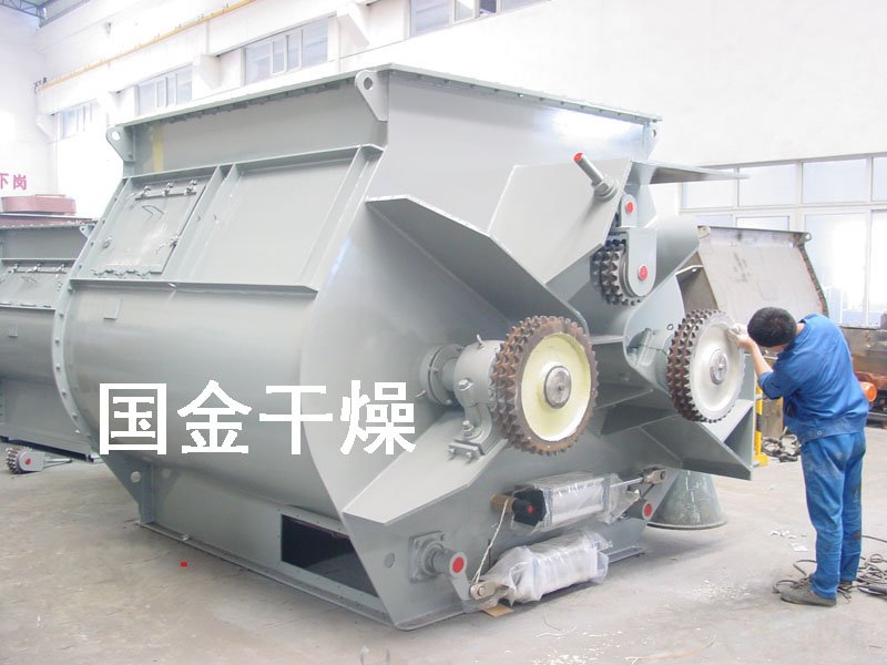 干粉砂浆无重力卧式双轴桨叶混合机