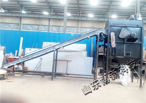 铲车上料式破包机