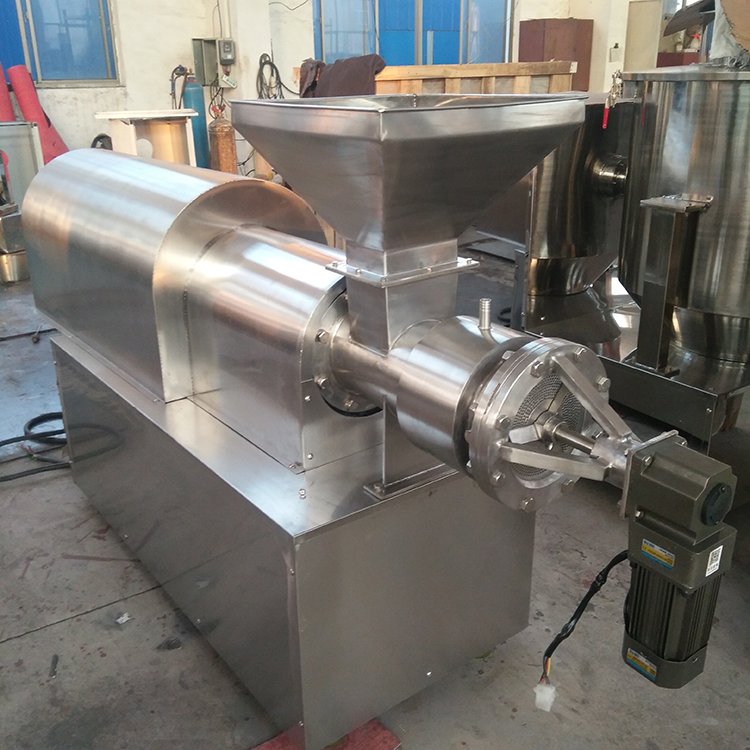 饲料固体颗粒圆柱状物料单螺杆挤压造粒机