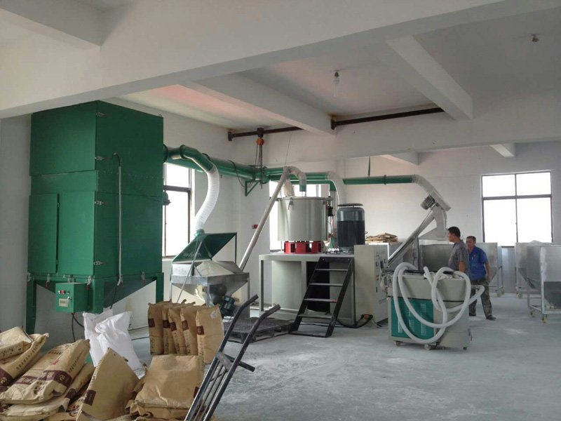高速混合机组除尘系统 PVC树脂粉集中供料系统