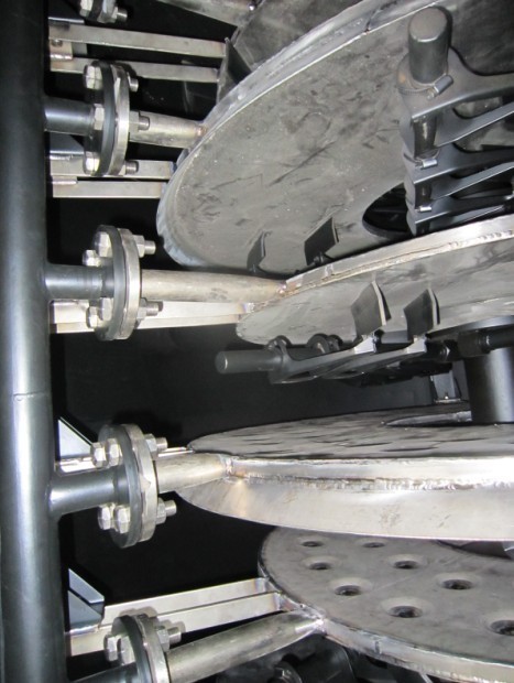 时产100公斤氢氧化锰盘式干燥机成套设备