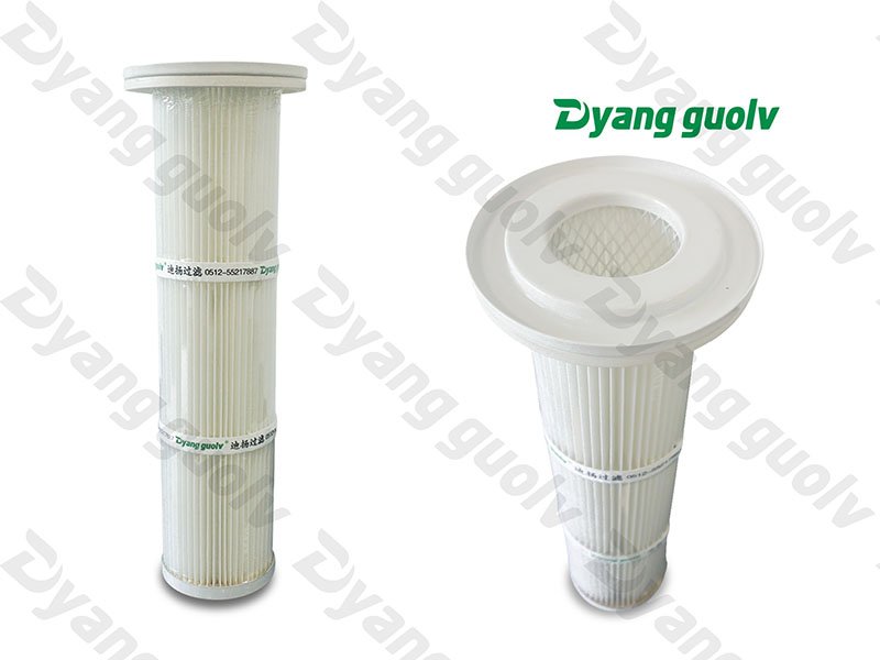 禁铜锌烤漆聚酯覆膜食品级-新能源电池制药粉尘滤筒空气滤芯