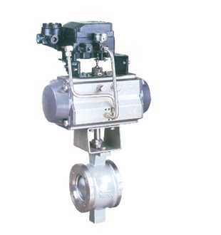 AT气动V型调节球阀