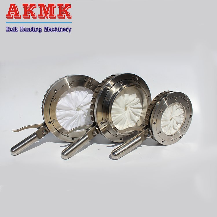 304虹膜阀 光圈阀 隔膜阀 固体物料吨袋粉体流量阀可用于食品级