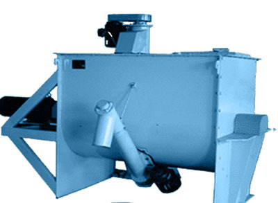 简易单轴干粉混合机组