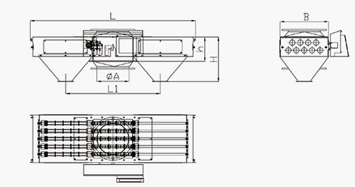 Self cleaning grate magnet
