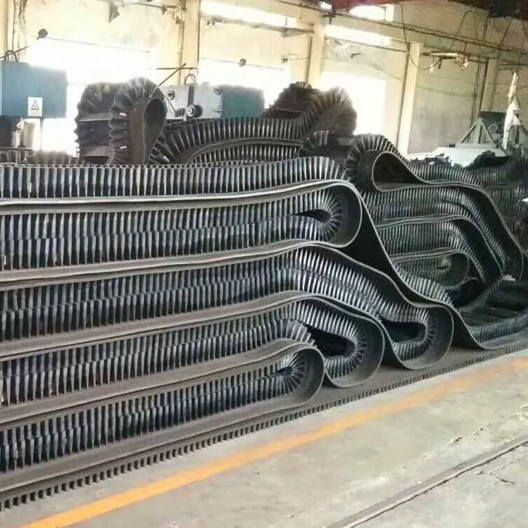 三源橡胶 挡边输送带厂家 耐冲击橡胶皮带 流水线传送带输送机