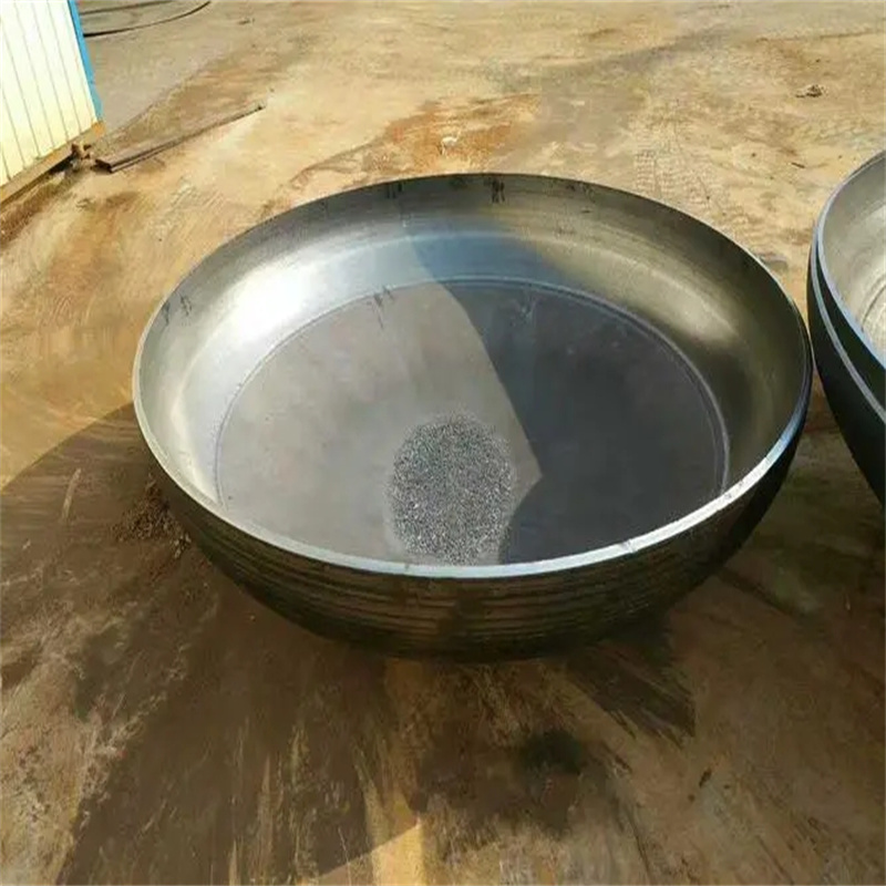 304不锈钢平底封头 管帽焊接管堵帽工业冲压封口堵头折边圆型盖帽