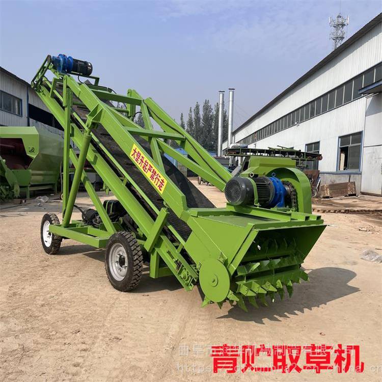 横向移动青储取料机 高低可调取草机 小型电动扒草机