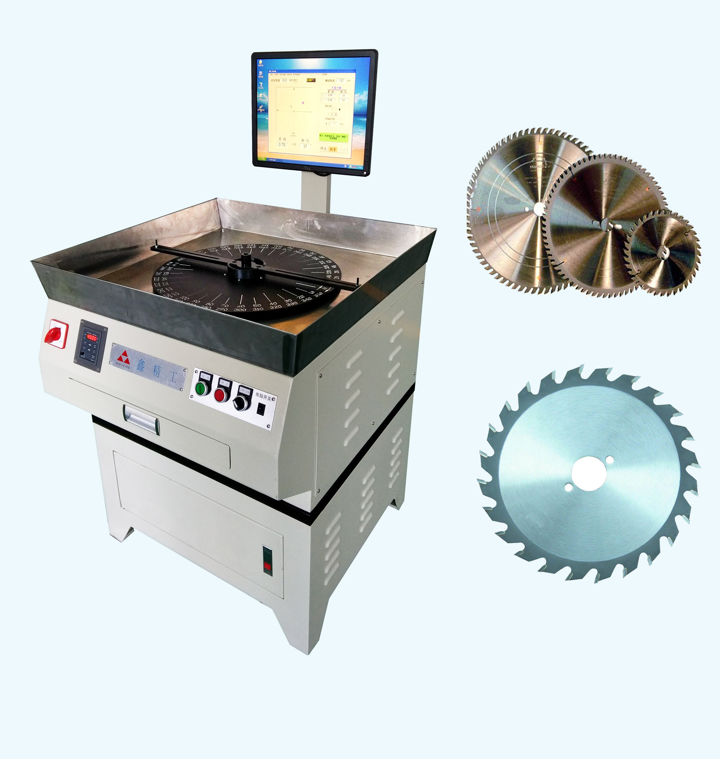 鑫精工供应定制型木工锯片切割机圆刀合金锯片动平衡机