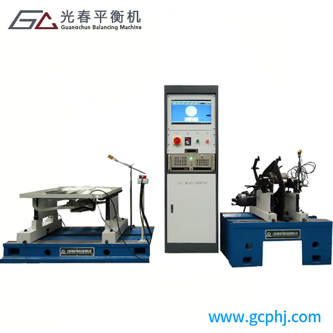 工厂定制款动平衡机 圈带自驱一拖二共用一个工控机立柜系统