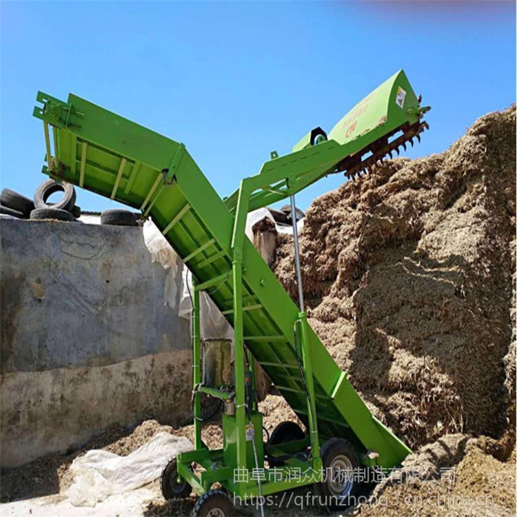 青储池内取料机 饲料上料机自带行走动力 电机驱动取料机