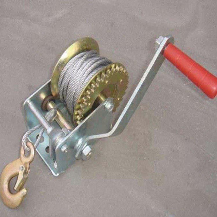 自锁手摇绞盘 手摇卷扬机 带自动刹车手动绞车提升机牵引机