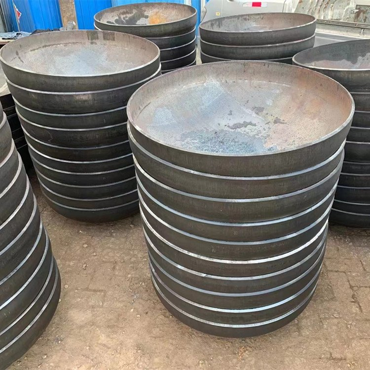 不锈钢封头冲压圆型管帽圆管快速封口盖工业平底碳钢焊接堵头
