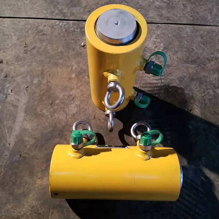 中拓双作用空心千斤顶穿心油缸分离式空心柱塞电动泵站200mm