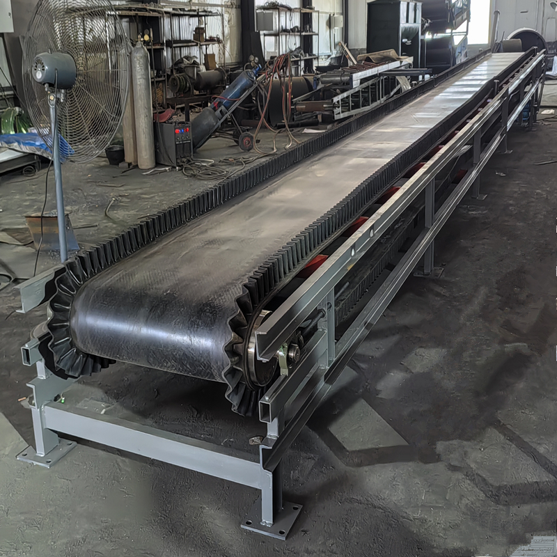 水平木浆皮带输送机 散料倾斜带式装车机 睿博污泥传送机图纸