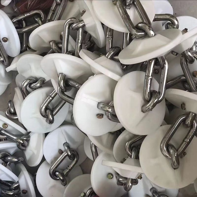 颗粒pe链盘 管道超高分子量聚乙烯刮料板 管链塑料片 塑料叶片