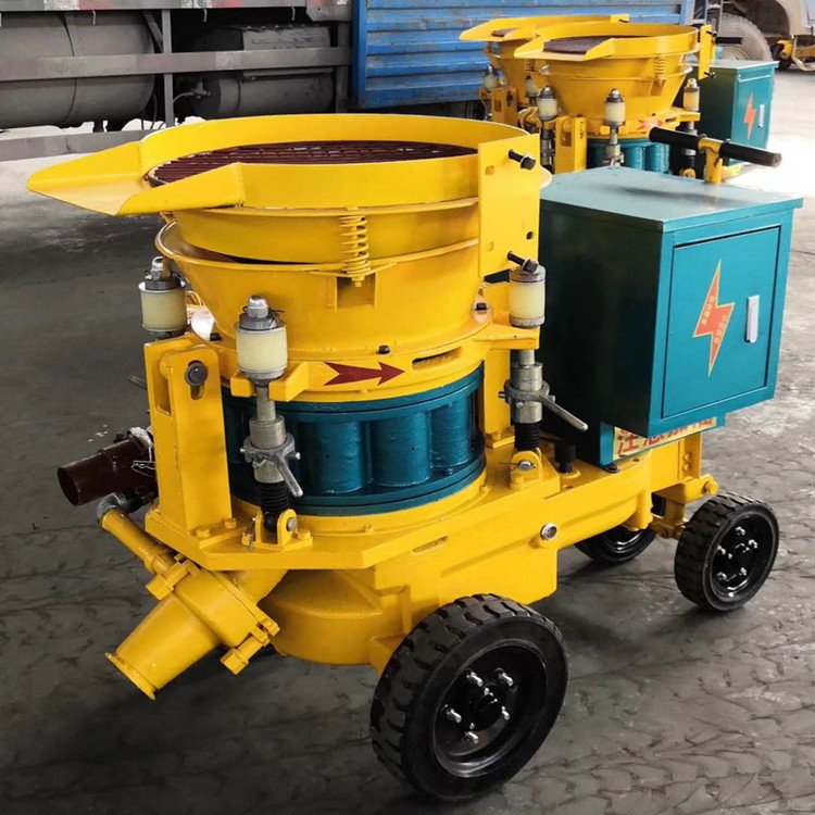 防爆PZ-5湿式混凝土喷浆机 转子式5型干式注浆机操作简单