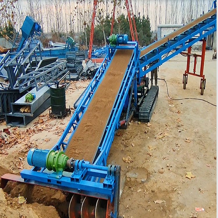 履带式取料机 螺旋取料装车机 旋耕机 有机肥堆料 砂石装车 遥控操作