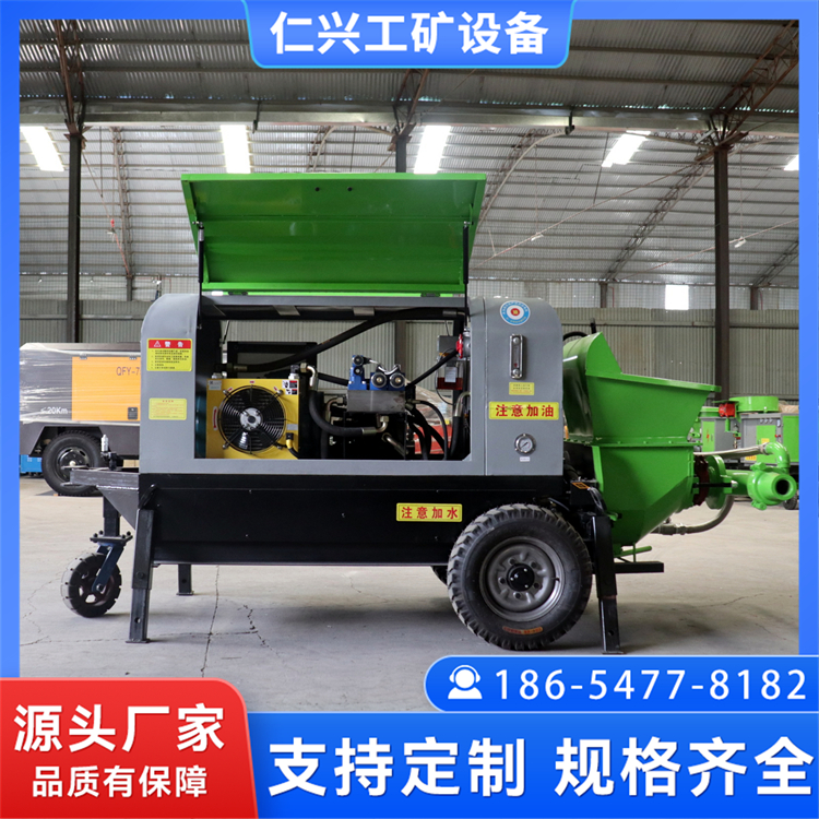 PZ-7喷浆机 防爆结构湿喷机 回弹率低节省料 仁兴工矿