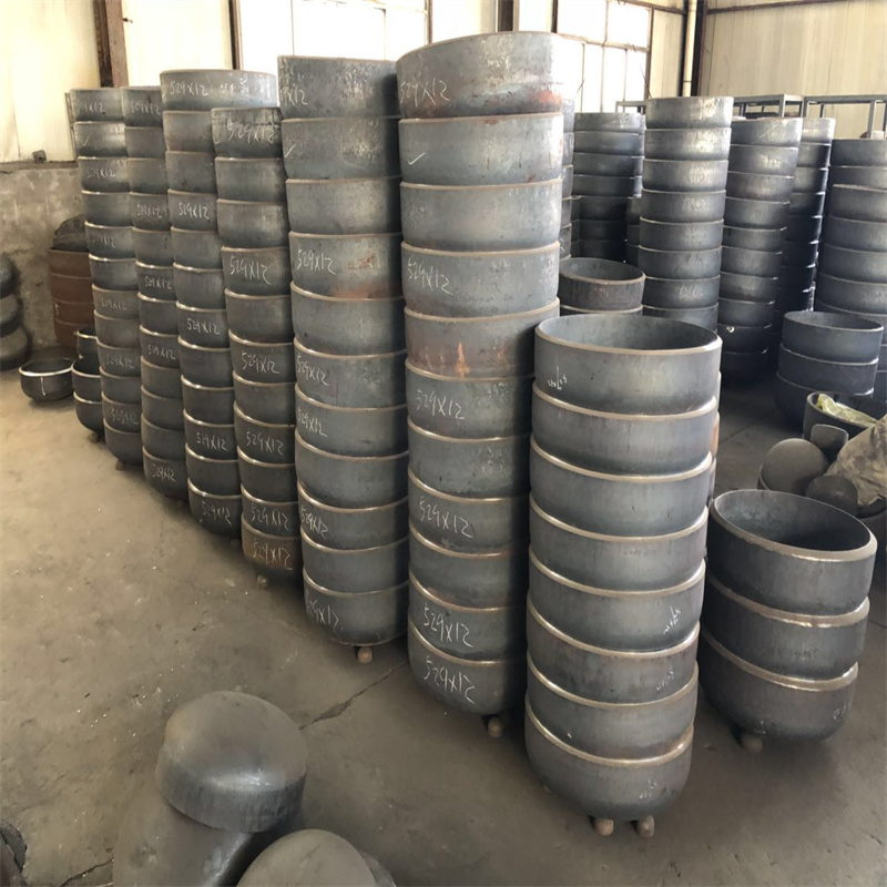 碳钢DN100大口径 壁厚5mm 平底椭圆封头管帽 规格齐全