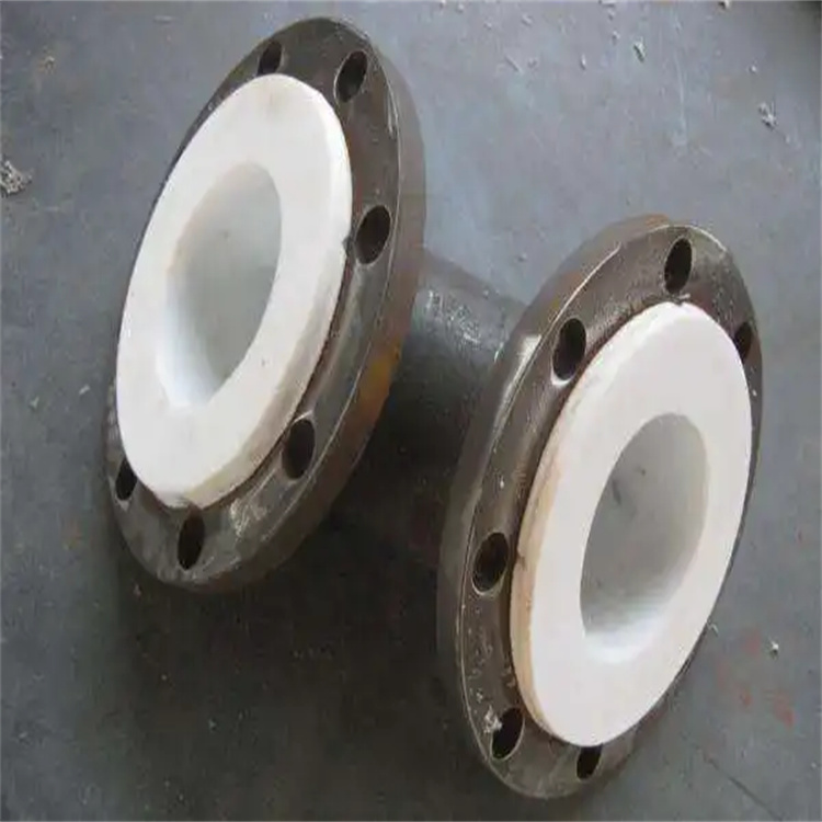 大拙管道 钢制 内衬四氟三通 长半径 衬塑法兰 连接 对焊弯头 PTFE
