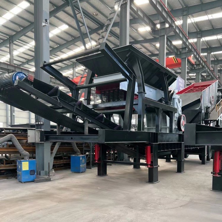 移动式反击破机 建筑骨料石机 供应石制砂机械设备