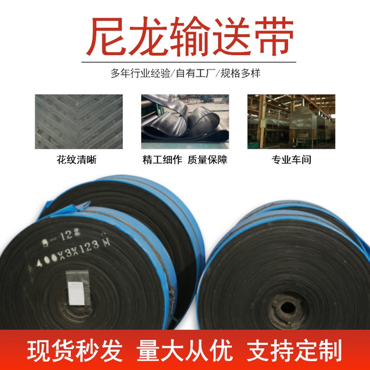 矿用耐高温皮带 尼龙输送带 耐磨 输煤传送带 三源