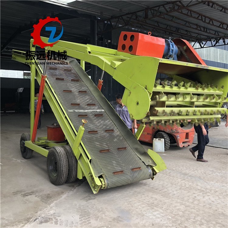 养殖取草用的饲料机 高空青储取料机 驱动电动行走的青贮取料机