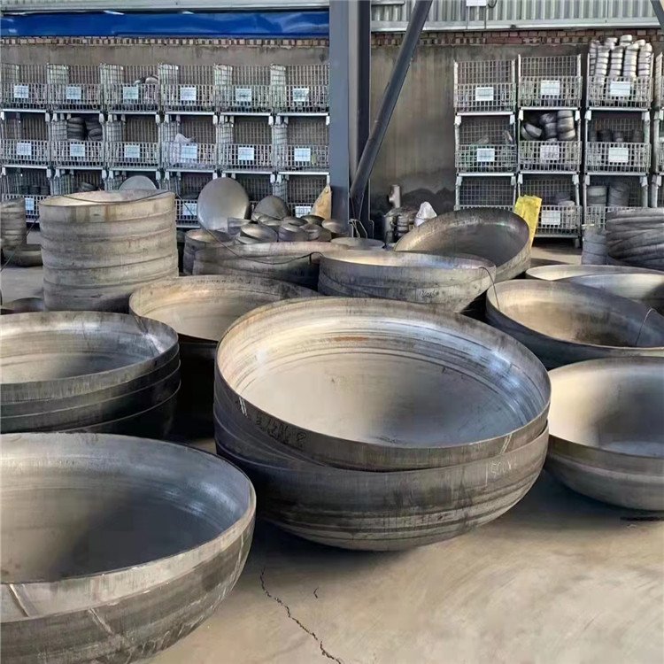 304 不锈钢工业平底封头冲压圆管焊接管帽平封头壁厚折边椭圆封 头