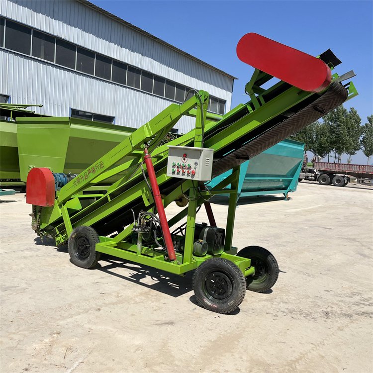 移动式牧场抓草机 小型全自动挖草机 液压式取料机