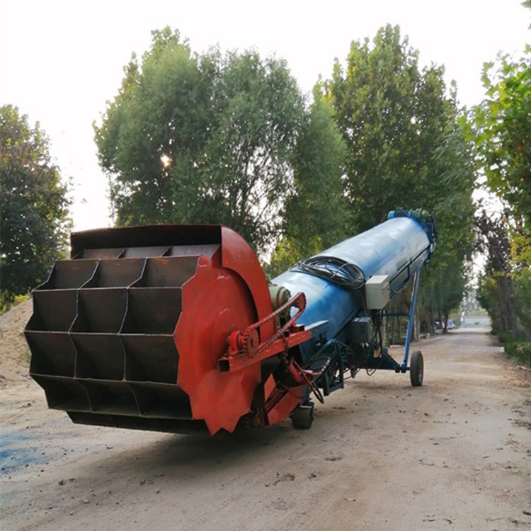 行走式螺旋扒料机 六九重工大型砂场露天装车取料机y2