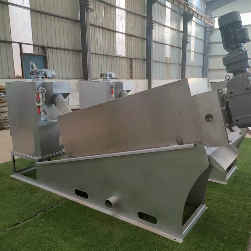 叠螺式污泥脱水机 河道淤泥固液分离机304不锈钢一体工业压滤机