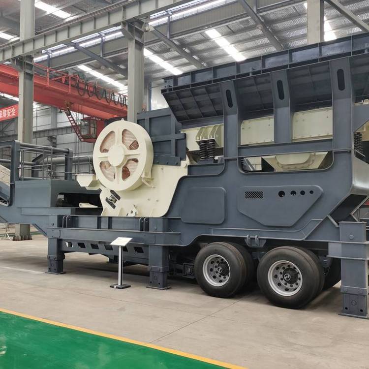 中细筛分移动站 破建筑垃圾粉机 石料制砂轮胎式移动破机