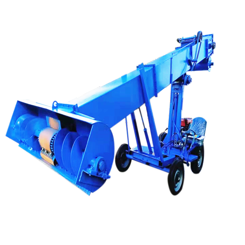 沙子堆高自走螺旋扒料机 斯太尔大车自动装车取料机 散料运输机