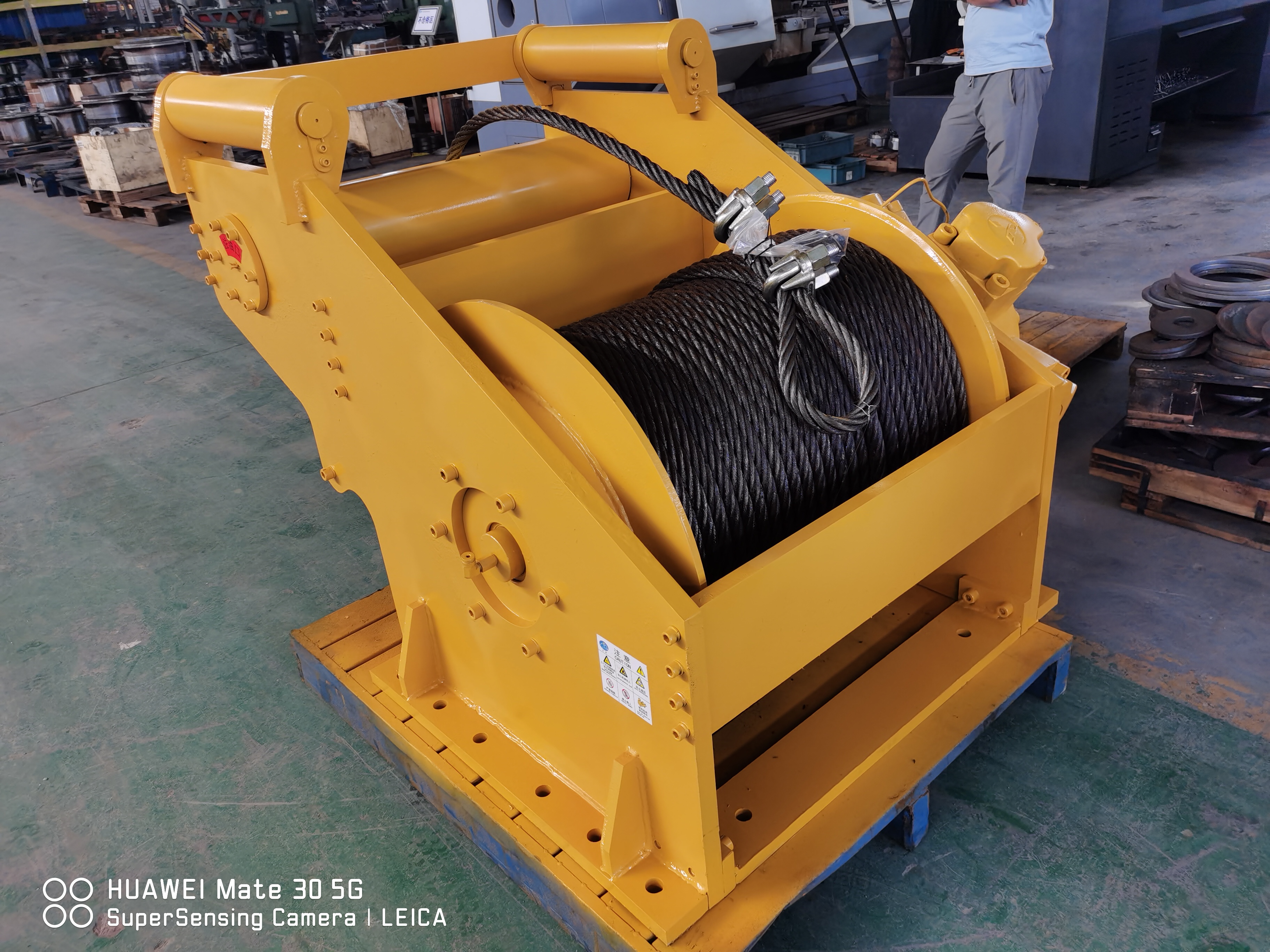 出口大吨位液压绞车 推土机加装15吨20吨卷扬机拉木头 绞盘